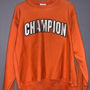 Champion Vibrant Orange Crewneck